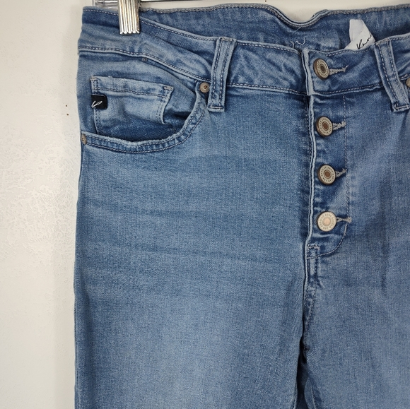 Kancan Light Blue Skinny Jeans Button Fly 13/30 - Picture 3 of 11